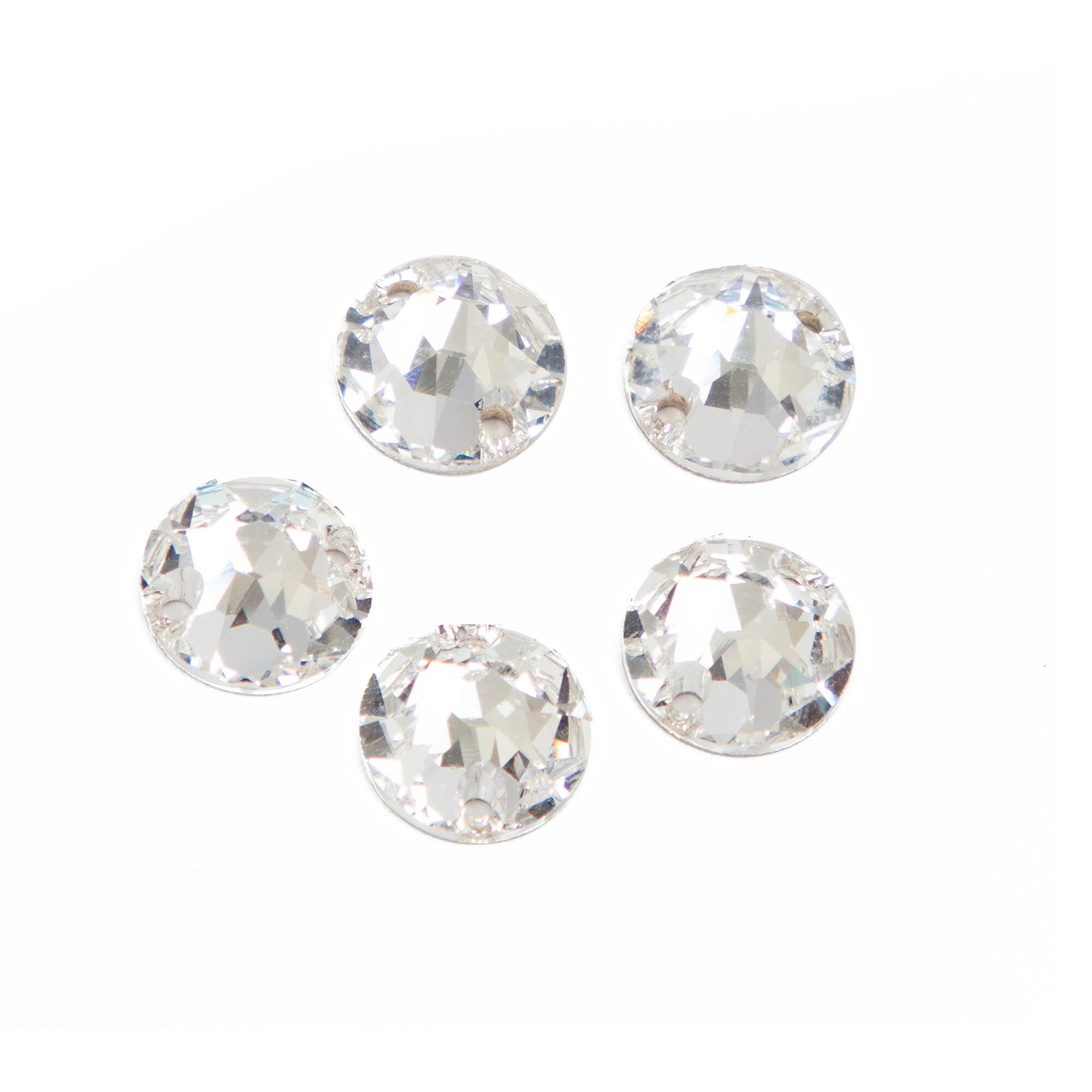 6 Packs: 5 ct. (30 total) 8mm Round Sew-On Austrian Crystals by Bead Landing